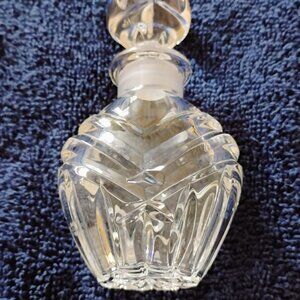 Waterford Crystal Perfume Bottle with Stopper, Approximately 4.75"x 2.5"